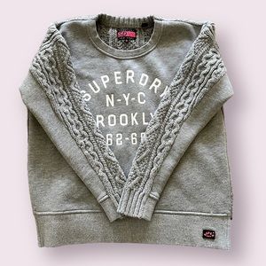 Gray SuperDry NYC‎ sweatshirt size Small